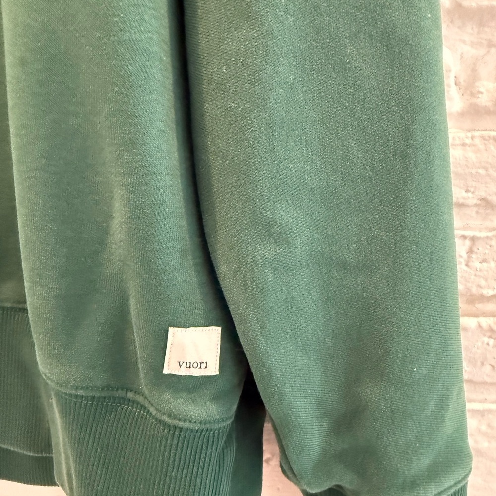 Vuori Sedona Weekender Crew Sweatshirt Green - Small - Picture 5 of 7